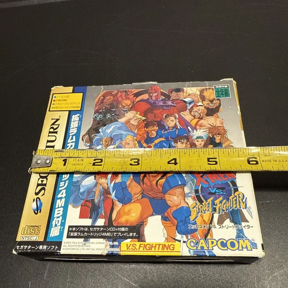 X-MEN VS STREET FIGHTER 8MB RAM CART PACK Japan Sega Saturn Boxed Import